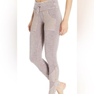 FP Movement by Free People Kyoto Leggings Cream Purple New Without Tags size XS